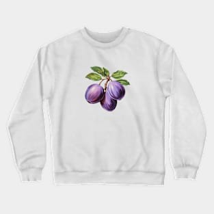 Damson Fruit Tree Art Crewneck Sweatshirt